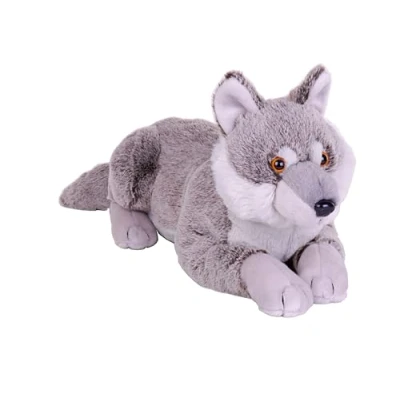 Image of Wild Republic Earthkins Wolf, Stuffed Animal, 15 Inches, Plush Toy, Fill is Spun Recycled Water Bottles, Eco Friendly