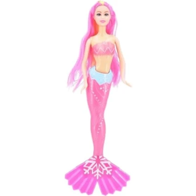 Image of YSAMAX Mermaid Princess Doll with Fish Play Set, Seahorse Pet and Accessories, Fairy Characters, Great Toy Gift for Ages 3 Years &amp; Up (PINK)