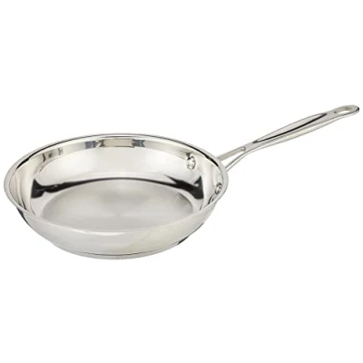 Image of Cuisinart 722 20 8 Inch Chef&#039;s Classic Stainless Cookware Collection, Steel, Open Skillet