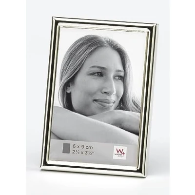Image of walther design WD069S3 Chloe Picture Frame, Silver, 6 x 9 cm, Pack of 3, Portrait Frame