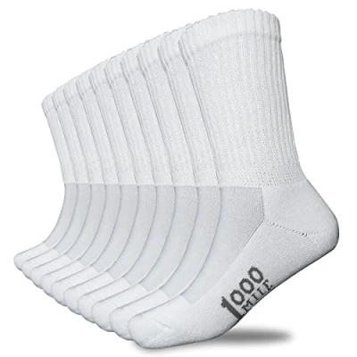 Image of 1000 Mile 10 Pair Multi Pack Mens Tactel Winter Walking Hiking Relaxed Comfort Fit Outdoor Socks Size UK 6 8.5