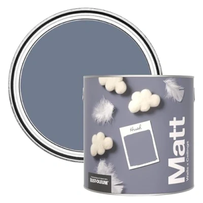 Image of Rust Oleum Colours Matt Emulsion Wall and Ceiling Paint Hush 2.5L