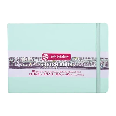 Image of Talens Art Creation Sketchbook 80 Sheets, 21 cm x 14.8 cm, Fresh Mint
