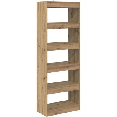 Image of vidaXL Book Cabinet Artisan oak 60 x 30 166 cm Engineered wood