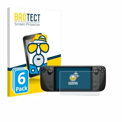 Image of brotect Screen Protector Anti Glare compatible with Valve Steam Deck/OLED (6 Pack) Matte, Fingerprint Protection Film
