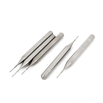 Image of sourcingmap 5 Pcs Tungsten Carbide CNC PCB End Mill 3.175 Shank 0.5mm Cutting Dia