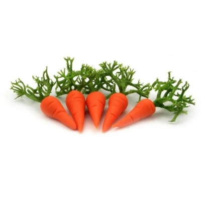 Image of MyTinyWorld 3 x Dolls House Miniature Handmade English Carrots