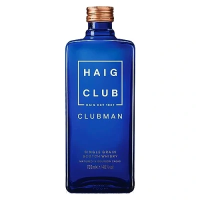 Image of Haig Club Clubman Single Grain Scotch Whisky 40% vol 70cl Matured Exclusively in Bourbon Casks Scottish Notes of Vanilla &amp; Coconut Also for Whiskey Cola Drinks