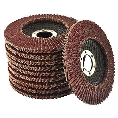 Image of Pack of 10 Flap Grinding Disc 115mm 40 Grit Abrasive Sanding Wheel for Angle Grinders by EETOOLS (40 Grit)