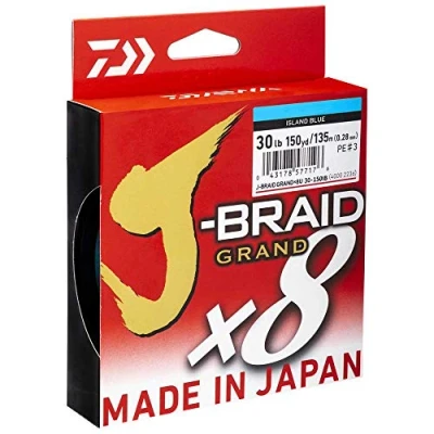 Image of Daiwa J Braid Grand X8E 0.16mm 10kg 135m IB Braided fishing line