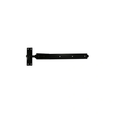 Image of 2x TIMCO Pair of Adjustable Band &amp; Hook on Plates Black ABH600B