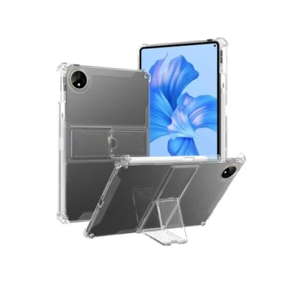 Image of QINOUK Clear Case for Huawei MatePad Pro 13.2, [Stand Feature] Ultra thin HD Soft TPU Protective Airbag Protection 13.2