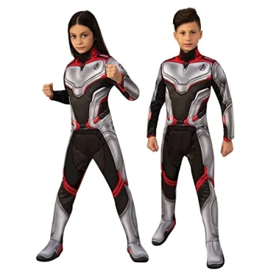 Image of Rubie&#039;s Official Avengers Endgame Team Suit, Deluxe Child Unisex Costume Small, Age 3 4, Height 117 cm