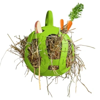 Image of Horsemen&#039;s Pride Jolly Hay Ball Stall Toy for Horses, Green