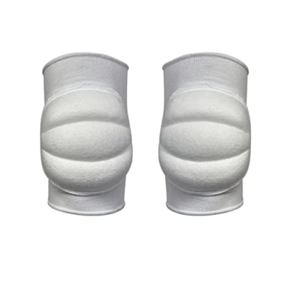 Image of Deluxe MMA Thick Padded White Knee Pads Small