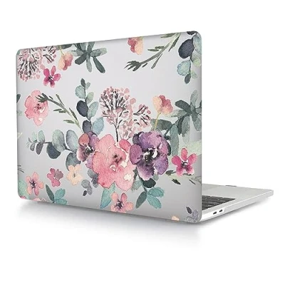 Image of Laptop Shell Case Compatible with Macbook 12 inch 2017 2016 2015 Release A1534 Retina Display, Protective Smooth Plastic Hard Cover Flower