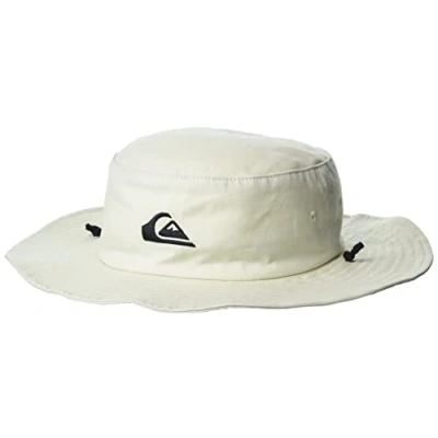 Image of Quiksilver Men&#039;s Bushmaster Protection Floppy Visor Bucket Sun Hat, Oyster Gray, L XL UK