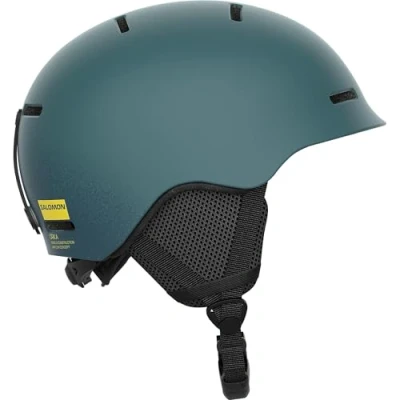 Image of Salomon Orka Kids Helmet Ski Snowboarding, Easy to adjust fit, Lightweight, Grey, KM 5356