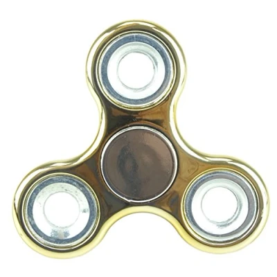 Image of Christmas Concepts® Exclusive Fidget Hand Spinner Stress Reducer, Relief, Autism METALLIC GOLD