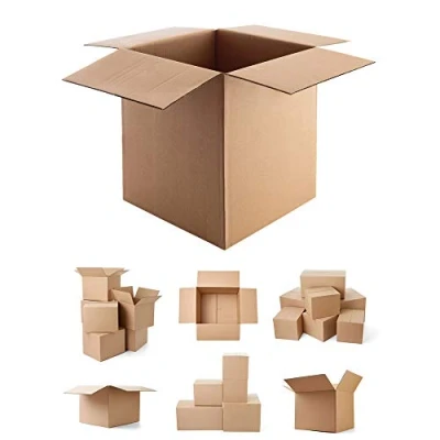 Image of Wellpack Europe 10 x Large Cardboard Packing Moving Removal Boxes 18x18x18&quot; / 457x457x457mm 45cm