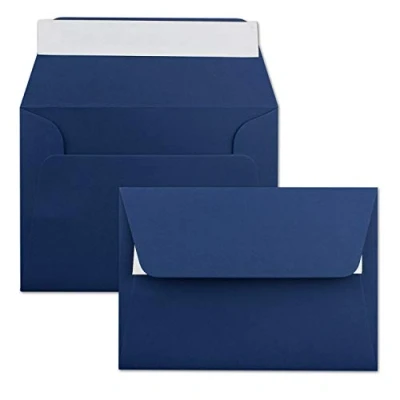Image of Neuser colourful, self adhesive C6 envelopes, 162 mm x 114 50 Umschläge midnight blue