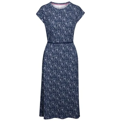 Image of Trespass Womens Summer Dress with Cap Sleeves, Round Neck and Side Slits Portia