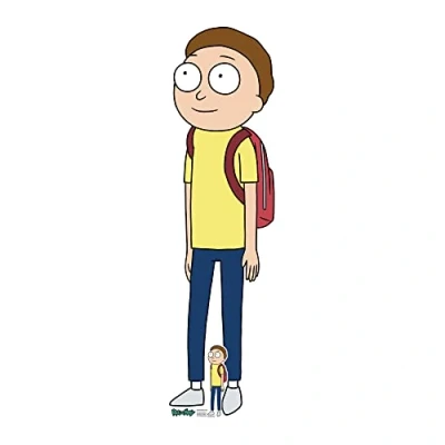 Image of Star Cutouts SC4262 Morty Smith Rick and Lifesize Cardboard Cutout