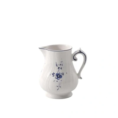 Image of Villeroy &amp; Boch Old Luxembourg Milk Jug, 300 ml, Premium Porcelain, White/Blue
