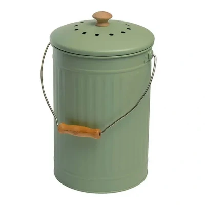 Image of Eddingtons 7 Litre Compost Pail / Bin Sage