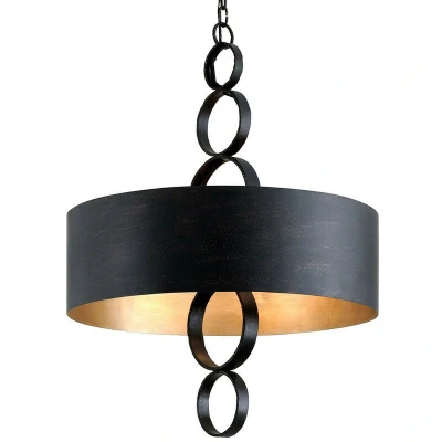 Image of Rivington 6 Light Pendant Charred Copper