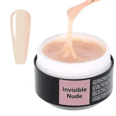 Image of SINCERO SALON Builder Gel Color Invisible Nude for Nails 2in1 Nail Extension and Shaping Long Lasting UV Strengthener Weak 15ml
