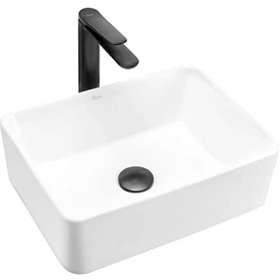 Image of REA White U0669 Bathroom Sink Made of Ceramic Anita Mini Snow U0952,