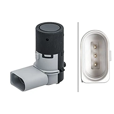 Image of 7H0919275GRU Parking Sensors HELLA 6PX 358 141 411 VOLKSWAGEN: Transporter 5, 5 Bus, Polo IV Hatchback, AUDI: A6 C6 Avant, Saloon