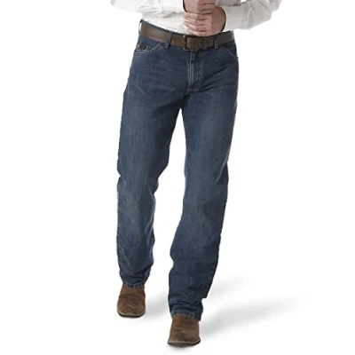 Image of Wrangler Men&#039;s 20X 01 Competition Relaxed Fit Jean, River Wash, 32W x 32L