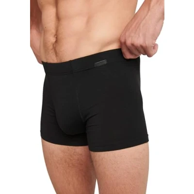 Image of Jockey® Cotton+ Trunk 3 Pack, Black, M