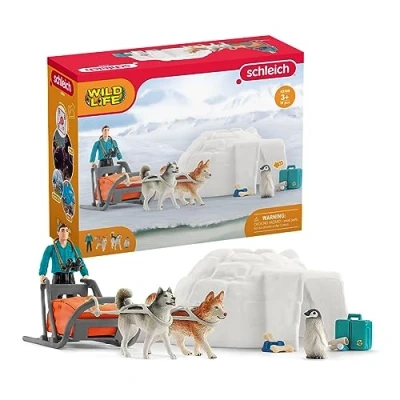 Image of SCHLEICH 42558 Antarctic Expedition Wild Life Variety Animal Toy, Multicolor, M