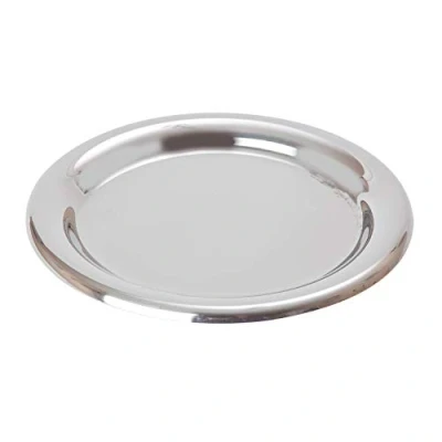 Image of We Can Source It Ltd Round, Stainless Steel Bill Presenter 11 cm Professional Tip Tray for Bars, Restaurants, and Hotels