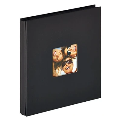 Image of walther Design Photo Album Black 400 Photos 10x15 cm Stock with Cover Punching, Fun EA 110 B