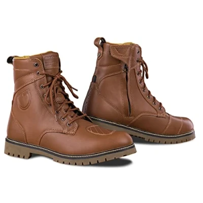 Image of SHIMA Men&#039;s Motorcycle boots, Brown, 11 UK