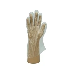 Image of Shield GD52 Clear Smooth Polythene Disposable Glove Size L (Pack 100)