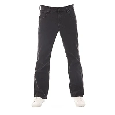 Image of Wrangler Men&#039;s Jeans Bootcut Jacksville Trousers Men Cotton Denim Stretch Black Blue W30 W31 W32 W33 W34 W36 W38 W40 W42 W44, Out (Wss5ht62d), 34 W/34 L