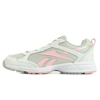 Image of Reebok Childrens Unisex Almotio 2.0 Kids White/Pink Trainers Size UK 3