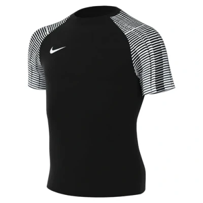 Image of NIKE DH8369 010 Y NK DF Academy JSY SS T Shirt Unisex Boys Black/White/White Size L