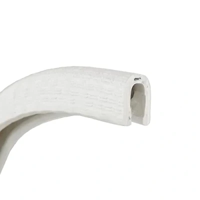 Image of Small White Flexible PVC Rubber Edge Trim For 1 2mm Panels Priced Per Metre