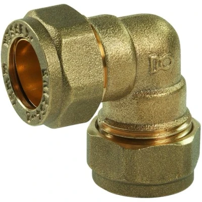 Image of Plumbright Compression Equal Elbow 22mm DZR L801DR.08