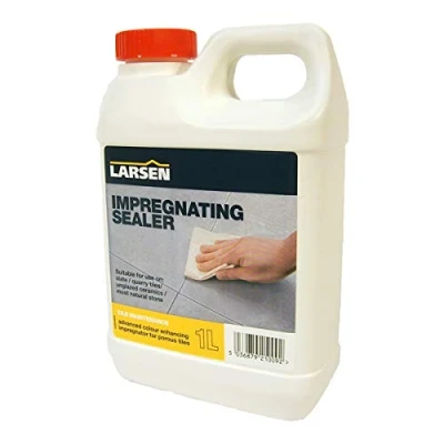Image of Nassboards Indian Sandstone Sealer, 1 Litre, Colour Enhancing Impregnating Larsen Sealant for Stone, Paving, Patio, Driveway, Limestone, York Stone Stain and Weather Resistant, Quick Dry, Easy Apply