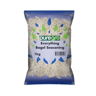 Image of Puregro Everything Bagel Seasoning Premium Quality All Purpose Finishing Versatile and Crunchy Topping for Vegetables, Salads Meat Pack of 1 Weight 1kg