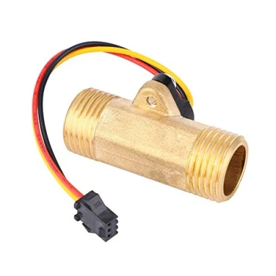 Image of Garosa G1/2&quot; Water Flow Hall Effect Sensor Switch 52mm Long Male Thread Flowmeter Counter 1 30L/min