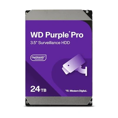 Image of WD Purple Pro 24TB Smart Video 3.5&quot; Internal Hard Drive, AllFrame Technology, 550TB/yr, 512MB Cache, 7200 RPM