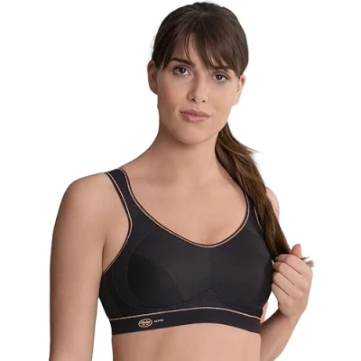 Image of Anita Women&#039;s Sports Bra Extreme Control 5527 Black Gold 36E